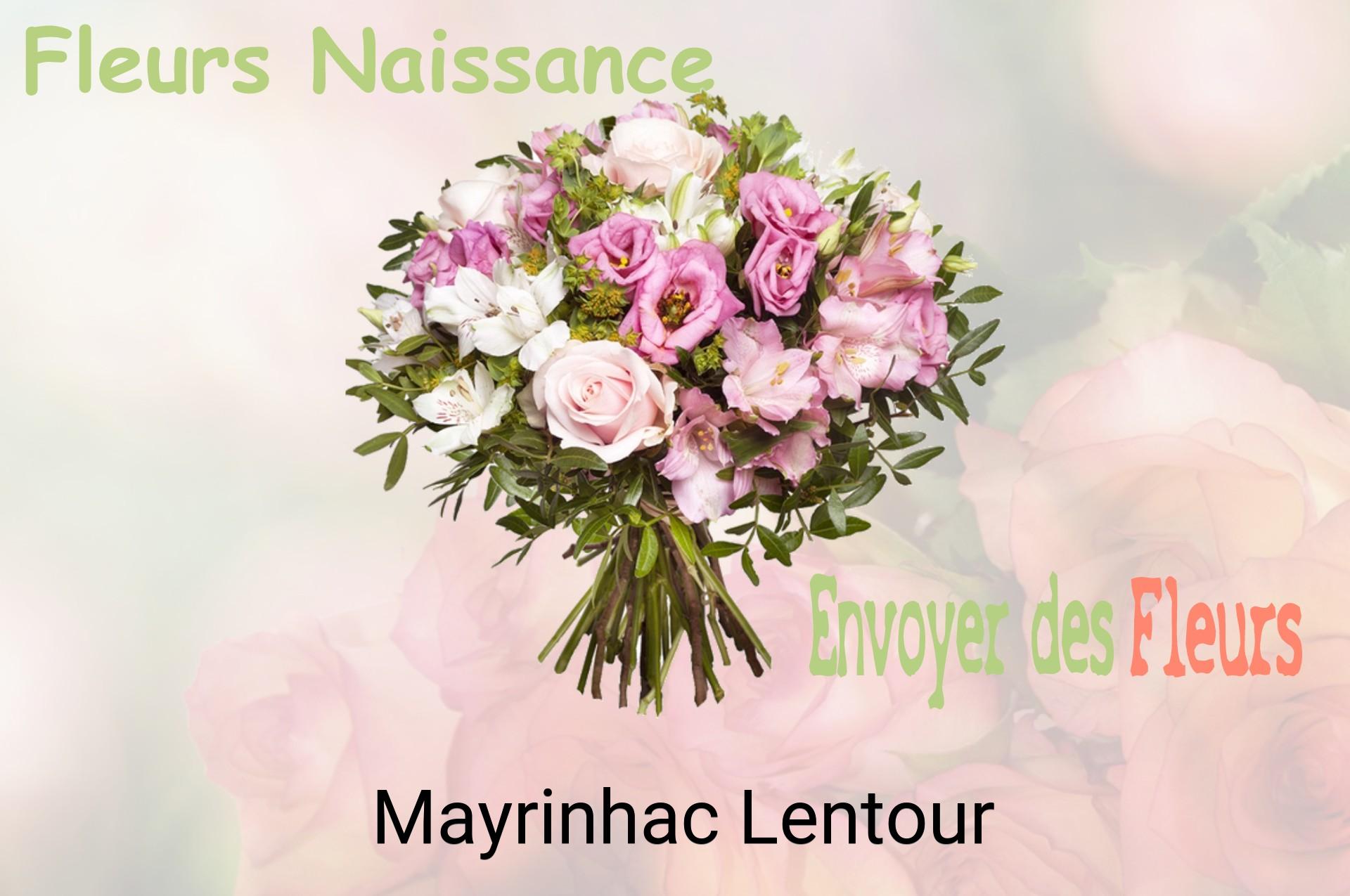 Bouquet de fleurs de naissance livré à Mayrinhac-Lentour
